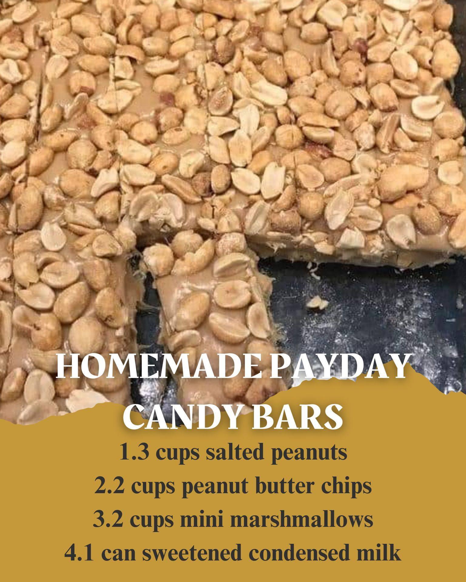 Homemade Payday Candy Bars